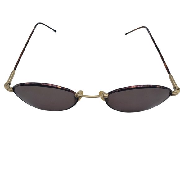 Vintage Sebastiano Sunglasses SEB-F8203 Gold/Tortoise Made in Italy W/ Case - Picture 3 of 7